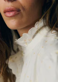 Chemise Dalhia - Marguerites Crème Écru — view 3
