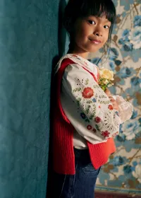 Chemise Gloria - Ecru / broderies multicos — view 4