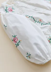 Chemise Henria - Sézane x SEA NY - Broderie Contrastée Mini Multico Fond Écru — view 3