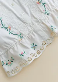 Chemise Henria - Sézane x SEA NY - Broderie Contrastée Mini Multico Fond Écru — view 4
