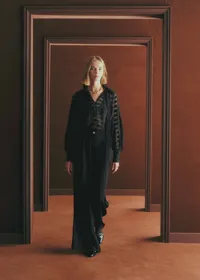 Chemise Hillis - Rayures Transparentes Noir — view 2