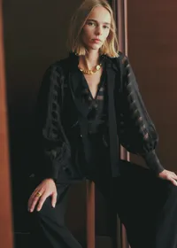 Chemise Hillis - Rayures Transparentes Noir — view 4