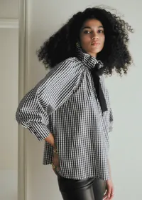 Chemise Hillis - Vichy Noir et Blanc — view 3