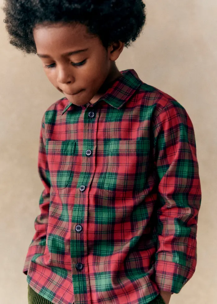 Chemise Joey - Carreaux rouge et vert