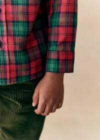 Chemise Joey - Carreaux rouge et vert — view 2