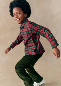 Chemise Joey - Carreaux rouge et vert — view 3