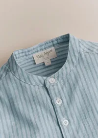 Chemise Marc - Rayures Bleu Ecru — view 3
