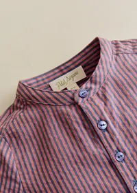 Chemise Marco - Rayure Rose Marine — view 2