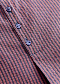 Chemise Marco - Rayure Rose Marine — view 3