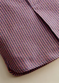 Chemise Marco - Rayure Rose Marine — view 4