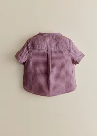 Chemise Marco - Rayure Rose Marine — view 5