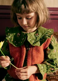 Chemise Margot - Olive / broderie herbier — view 2