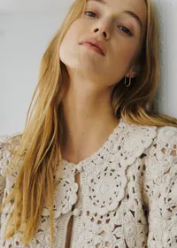Chemise Mariella - Sézane x SEA NY - Guipure Unie Ecru — view 3