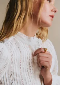 Chemise Marilou - Broderie Unie Ecru — view 2