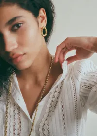 Chemise Marilou - Broderie Unie Ecru — view 3