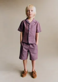 Chemise Mario - Rayure Rose Marine — view 3
