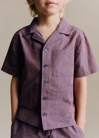 Chemise Mario - Rayure Rose Marine — view 4