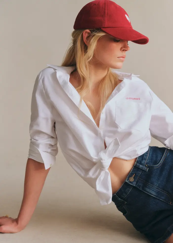 Chemise Max - Écru Broderie Amour