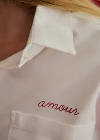 Chemise Max - Écru Broderie Amour — view 3