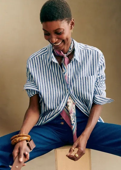 Chemise Max - Rayure Bleu