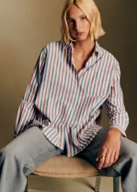 Chemise Max - Rayures bleu ecru bordeaux — view 3