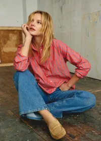 Chemise Max - Rayures Rouge et Ecru — view 3