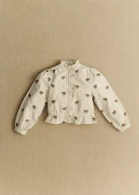 Chemise Ombeline - Petit Sézane x Antoinette Poisson - Rayures Broderies Boutonnières — view 2