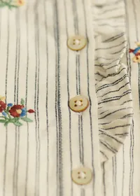 Chemise Ombeline - Petit Sézane x Antoinette Poisson - Rayures Broderies Boutonnières — view 5