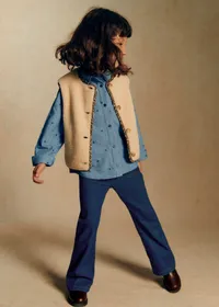 Chemise Pierro - Chambray Coeur Brodé Marine — view 3