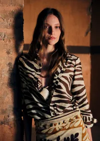 Chemise Pierro - Imprimé Zebra Terre — view 3