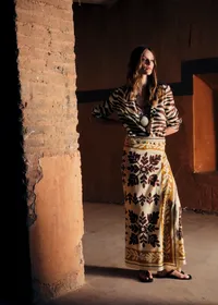 Chemise Pierro - Imprimé Zebra Terre — view 4