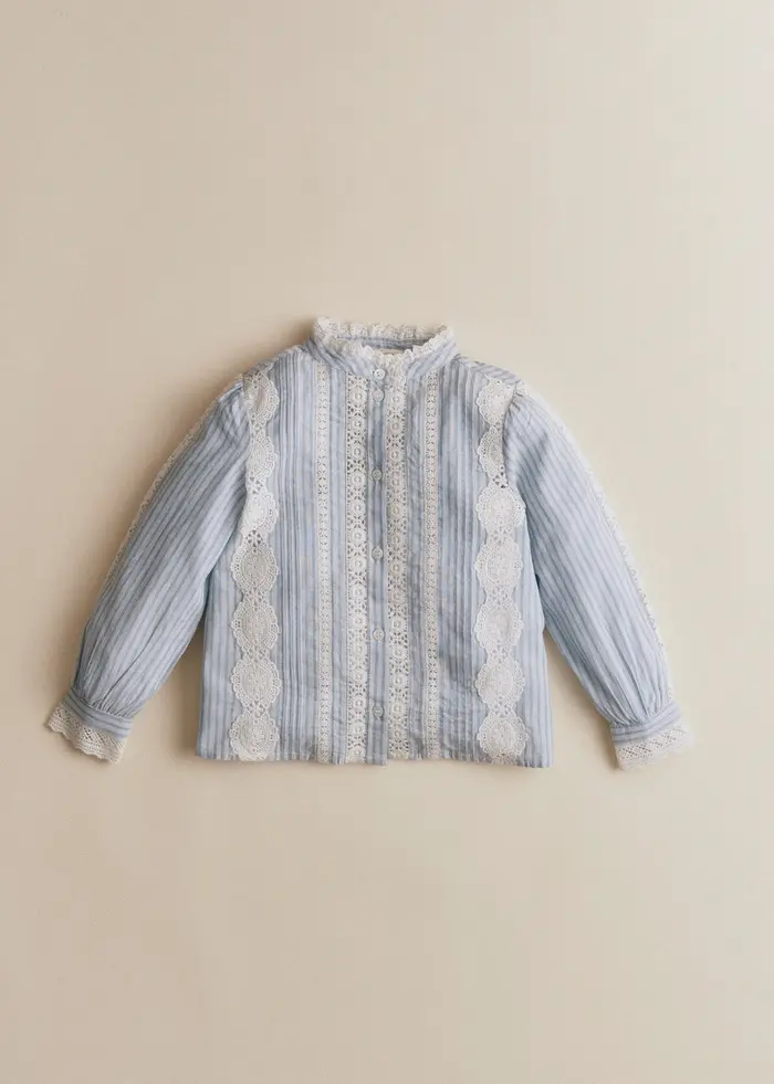 Chemise Rym - Rayures Bleu Ecru