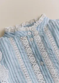 Chemise Rym - Rayures Bleu Ecru — view 2