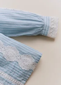 Chemise Rym - Rayures Bleu Ecru — view 3