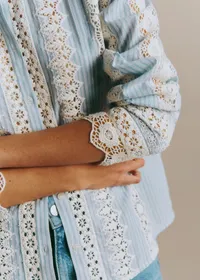 Chemise Rym - Rayure Bleu Ecru — view 2