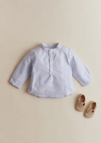 Chemise Sacha - Bleu / Écru