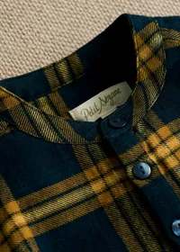 Chemise Sacha - Carreaux Bleu Nuit — view 2