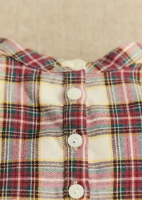 Chemise Sacha - Carreaux Ecru / Rouge — view 2