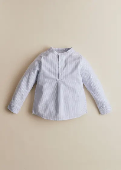 Chemise Sacha - Bleu / Écru