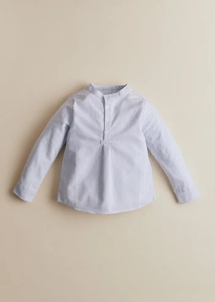 Chemise Sacha - Bleu / Écru
