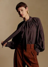 Chemise Tazia - Marron Profond — view 3