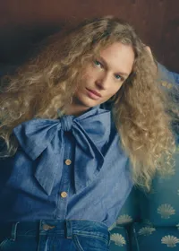 Chemise Tazia - Sézane x Antoinette Poisson - Chambray — view 2