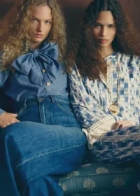 Chemise Tazia - Sézane x Antoinette Poisson - Chambray — view 4