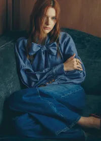 Chemise Tazia - Sézane x Antoinette Poisson - Chambray — view 5