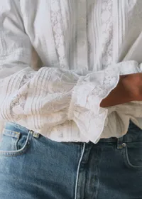 Chemise Tinia - Broderie Unie Ecru — view 5