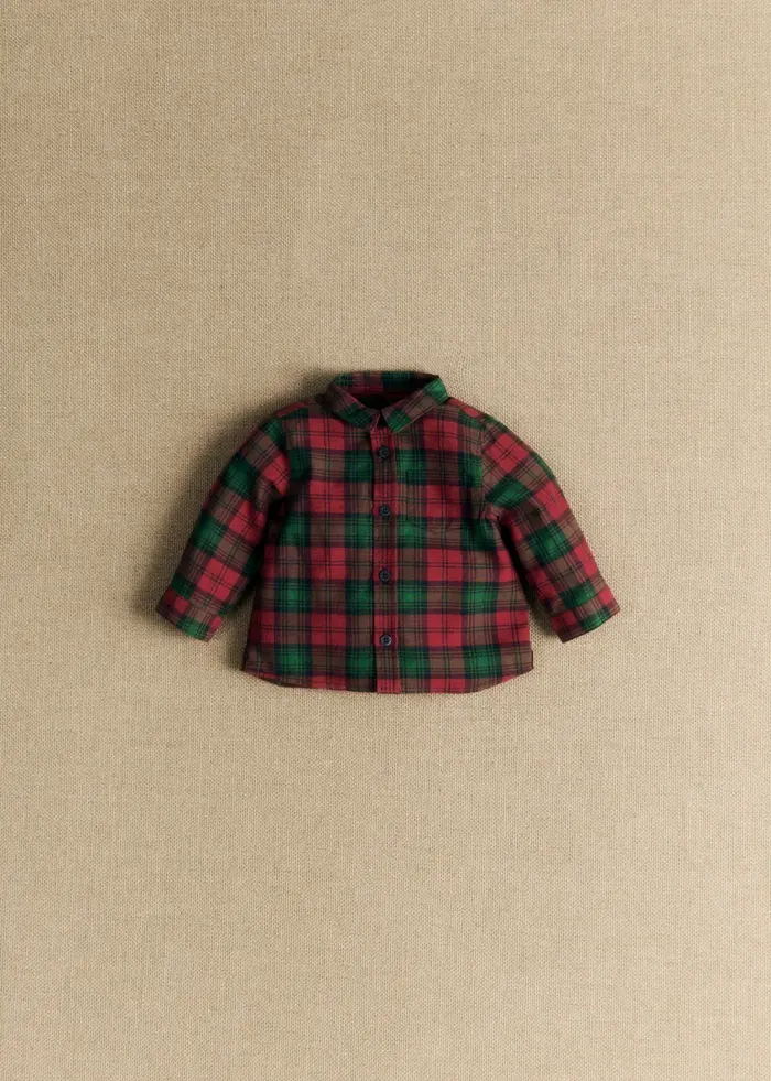 Chemise Tom - Carreaux rouge et vert
