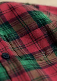 Chemise Tom - Carreaux rouge et vert — view 3