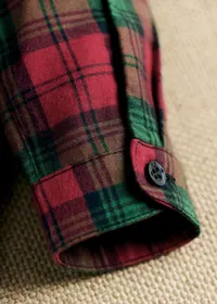 Chemise Tom - Carreaux rouge et vert — view 5