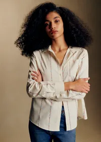 Chemise Tomboy - Fleurs Terre — view 2