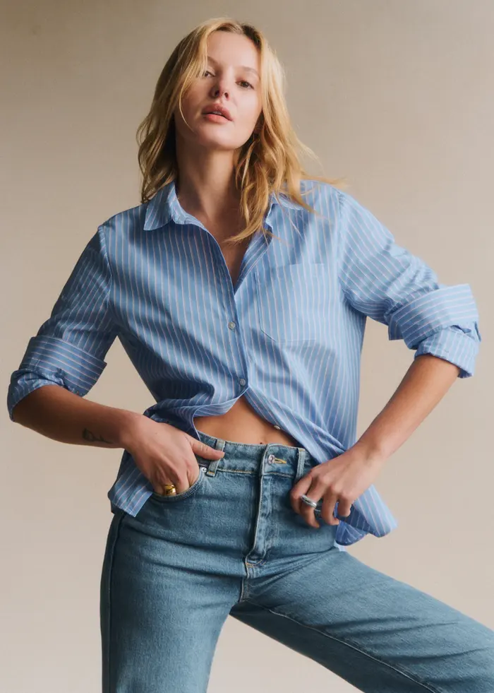Chemise Tomboy - Rayures Bleu